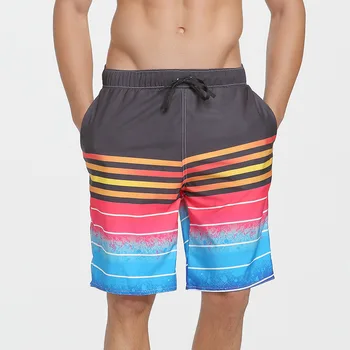 sbart Печатные мужские шорты для отдыха Плюс размер Мужские пляжные плавки Брюки Купальные костюмы Быстросохнущие 2018 BO