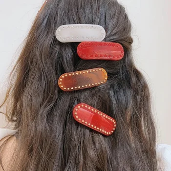 Итальянская заколка для волос в миланском стиле Винтажная цветовая серия Французская заколка для волос Мода Орнамент Аксессуары для волос