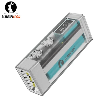 Lumintop Moonbox Прозрачная версия 21700 фонарик 10000 люмен с зажимом USB TYPE-C аккумуляторный фонарь со светодиодным экраном