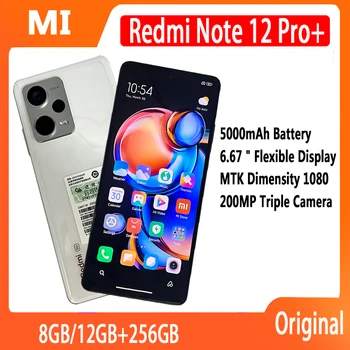 [Цена распродажи] Глобальный ПЗУ Смартфон Xiaomi Redmi Note 12 Pro+ plus MTK Dimensity 1080 120 Вт Hyper Charge 5000 мАч 6,67 дюйма