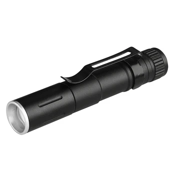 395 нм светодиодный портативный зум УФ-ручка фонарик с зажимом металлический фиолетовый свет ультрафиолетовый фонарик детектор денег