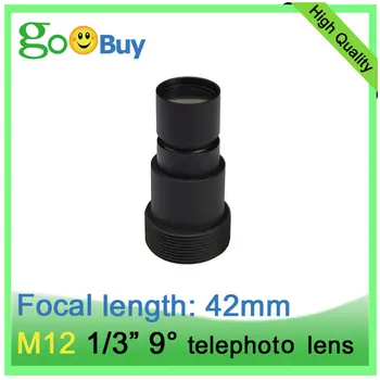 M12 EFL 42 мм объектив с большим фокусным расстоянием 2-мегапиксельная мини-камера видеонаблюдения для датчика 1/3 дюйма 8-градусный телеобъектив HD для наблюдения за крупным планом