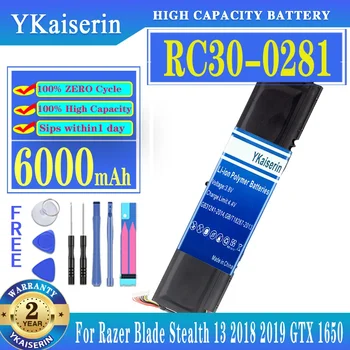 YKaiserin Батарея RC30-0281 для Razer Blade Stealth 13 Stealth13 2018 2019 GTX 1650 Max-Q RZ09-03102E52-R3U1 RZ09-02812E71
