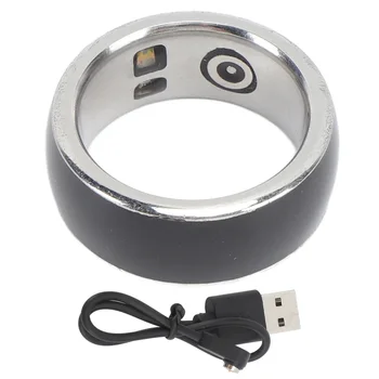 Smart Health Ring Bluetooth Трекер здоровья Кольцо Мониторинг кислорода в крови Подсчет шагов Водонепроницаемое перезаряжаемое носимое кольцо