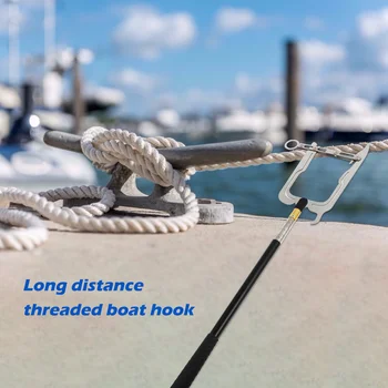 1 Набор телескопических крюков для лодки Многоцелевой доковый крюк Резьбонарезной крюк для лодки