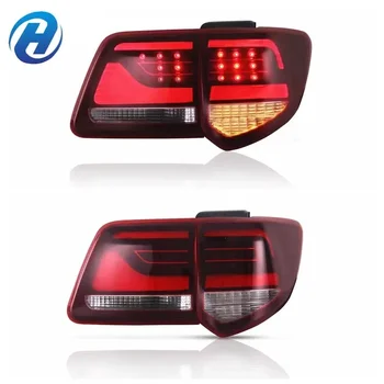  светодиодный задний фонарь для Toyota Fortuner 2012-2023 Задний фонарь Светодиодный задний фонарь Красный и дымчатый корпус