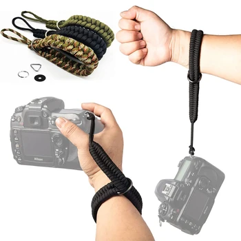 Ремешок для рук камеры Быстросъемный ремешок на запястье Плетеный браслет для Sony A7R3 Canon EOS Nikon Fujifilm DSLR Беззеркальная камера Rop