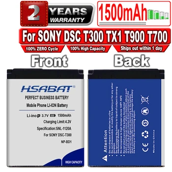 HSABAT 1500 мАч NP-BD1 Аккумулятор для Sony Cyber-shot DSC-G3 DSC-T2 DSC-T70 DSC-T75 DSC-T77 DSC-T90 DSC-T200 DSC-T300 DSC-T500