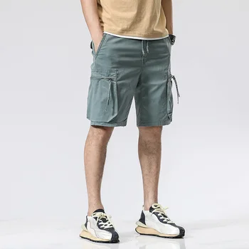 Quick Dry cargo шорты мужчины с карманами мужские летние шорты для бега тренажерный зал тренировки фитнес походные шорты