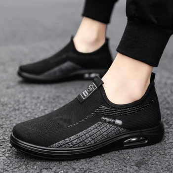 Весенние легкие кроссовки для мужчин Slip on Comfort Sneakers Man Tenis Masculino Дышащая повседневная спортивная обувь для мужчин на открытом воздухе