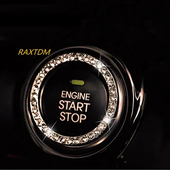 Crystal Car Engine Start Stop Key Ring для renault polo volkswagen jetta mk5 BMW E36 Hyundai Creta Fiat Palio Gol Volks