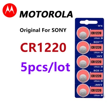 Оригинал для SONY CR1220 KCR1220 литиевая батарея 3 В для игрушечных часов Весы Калькулятор Автомобильный пульт дистанционного управления Мышь Кнопка Монета Ячейка