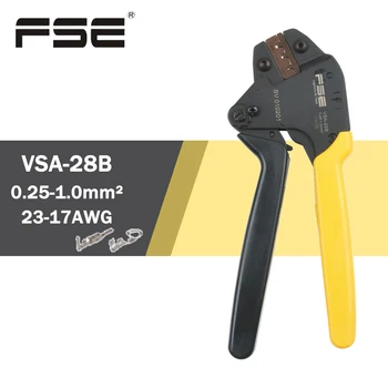  Обжимные клещи Многофункциональный нож VSA-28B Обжимные клещи Храповой тип Вставка Пружинный клеммный зажим 0,25 ~ 1 мм AWG23-17 Ручные инструменты