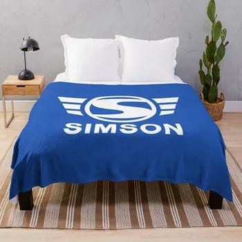 Логотип Simson (белый) Плед Throw Blanket для дивана Fashion Sofa Blankets диван-кровать