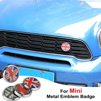 Юнион Джек Флаг Великобритании Металлическая эмблема Значок Наклейка Передняя решетка бампера для MINI Cooper S F55 F56 F60 R50 R55 R56 R60 R61 Авто Стайлинг