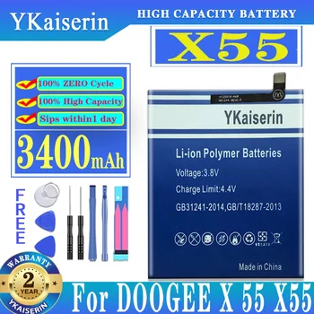 Аккумулятор YKaiserin 3400 мАч для сменных батарей DOOGEE X 55 X55 + номер отслеживания