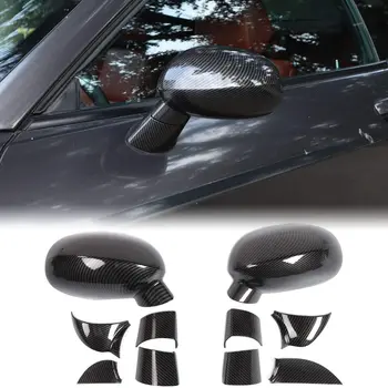 Автомобильные наклейки Крышка бокового зеркала заднего вида Крышка зеркала заднего вида Крышка крышки ABS Углеродное волокно для Dodge Challenger 2009~2020
