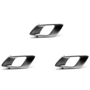 3X Внутренняя ручка левой двери автомобиля для Ford Ranger 2012-2021 Everest 2015-2021 Mazda BT50 2012-2019 Серебристо-серый