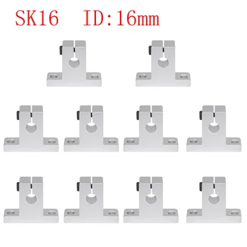 SK16 ID= 16 мм Линейный подшипник Рельс Опора вала Настольный фрезерный станок с ЧПУ XYZ SH16A Деталь 3D-принтера