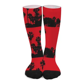 Красные пальмы Носки Новинки Черные носки Мужские носки
