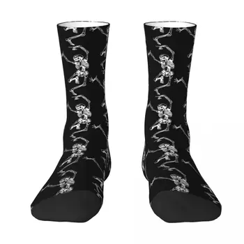 Танец со смертью (белый) Носки компрессионные чулки Женские носки Женские носки Мужские