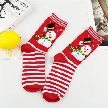 1 пара Дети Прекрасные хлопковые носки Рождество Санта Лось Печатные Зимние Носки Спорт Сон Домашний Чулки Рождество 2024 Новый год