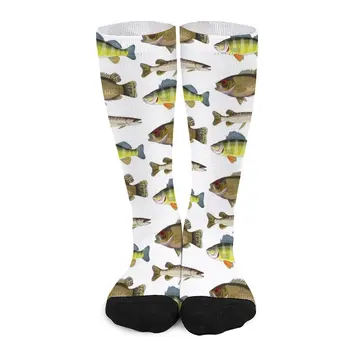 Lake Fish Trio Носки нескользящие футбольные носки снег Веселые носки компрессионные чулки для женщин