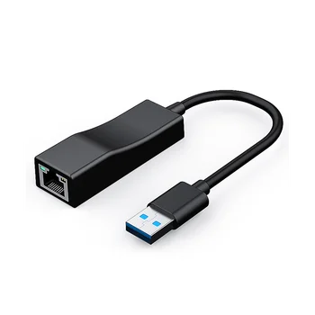 адаптер USB-Ethernet,сетевой адаптер USB 3.0 - Gigabit Ethernet LAN Без драйвера совместим с MacBook, Surface Pro