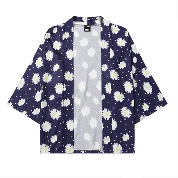 Мужчины Халат Кардиган Даосское кимоно Японский стиль Халат Пижамы Летние мужские рубашки Yukata Повседневные домашние ночные наряды