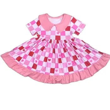 Оптовая торговля Детская одежда Летнее платье для девочки Цифровое платье Pringting Style Одежда для девочек