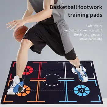 Противоскользящий многоразовый баскетбольный коврик для ног Шумоподавление Дриблинг Оборудование для тренировок по баскетболу Легкая очистка