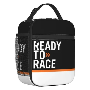 Ready To Race Изолированная сумка для ланча на открытом воздухе для пикника на открытом воздухе Гонки Спорт Мотоцикл Райдер Портативный термоохладитель Ланч-бокс Женщины Дети
