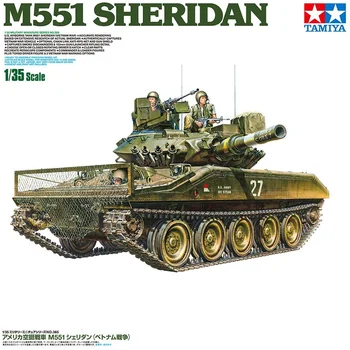 Tamiya 35365 Масштаб 1/35 США M551 Sheridan Tank Сборка Модель Строительные наборы Хобби Пластиковые игрушки для взрослых Коллекция