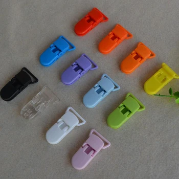10 шт. Binky Paci Holder Color Random Plastic Пустышки Держатели Подходит для 3M 3T Binkie Clip Сплошной цвет для мальчиков и девочек Подходит