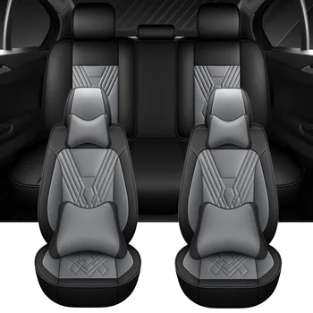 Полный комплект кожаных чехлов для автомобильных сидений для BMW X1 F48 E61 Touring E82 Hyundai Accent Suzuki Grand Vitara Dodge Nitro Auto Аксессуары