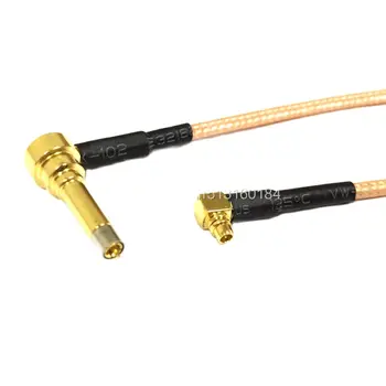  Новый беспроводной модем Провод MMCX Штекер под прямым углом к MS156 Прямоугольный разъем RG316 Коаксиальный кабель Пигтейл 15 см 6 