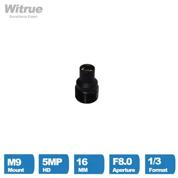 Witrue M9 Mount HD Объектив 16 мм Диафрагма F8.0 Формат 1/3 5 мегапикселей для мини-камер видеонаблюдения