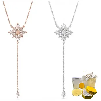 2023 Новые ювелирные изделия Stella Y Kite Ожерелье из розового золота с покрытием из розового золота для женщин Роскошные ретро ювелирные изделия Новогодний подарок