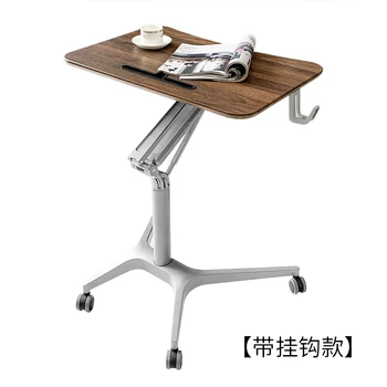 Стоячий пневматический автоматический подъемный стол, компьютерный офис, ленивая прикроватная регулировка, мобильный стол, учебный стол, рабочий стол