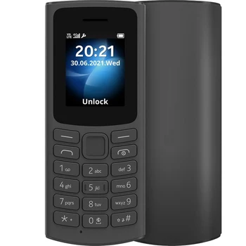 Оригинал Разблокированный 105 4G LTE Две SIM-карты Версия 2021 года Мобильный сотовый телефон 1,8 
