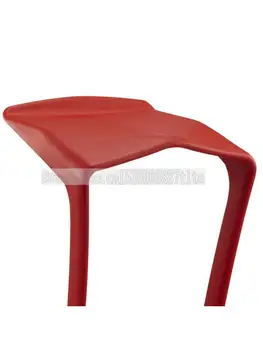 Барный стул с акульей пастью Креативный простой скандинавский стул для ресепшн сетка красный барный стул с высокой ногой Взрослый пластиковый барный стул