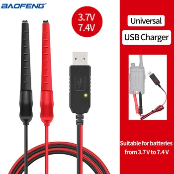 Baofeng Универсальный USB-кабель зарядного устройства Зажимы типа «крокодил» для BaoFeng UV-5R UV-82 UV-9R Pro Plus TYT Yaesu Retevis Walkie Talkie