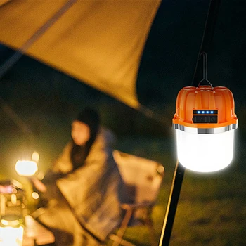  Аварийный лагерный фонарь USB Зарядка Портативный походный фонарь Power Bank Подвесной фонарь для палатки 260LM для наружного освещения кемпинга
