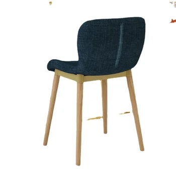 1-18 барный стол стул легкий роскошный стульчик из массива дерева современный минималистичный барная стойка спинка барный стул кассир высокий табурет C