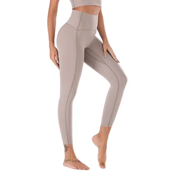  Обнаженные штаны для йоги Спортивные обтягивающие женские леггинсы Legin Fitness Skin Workout Gym Legging для женщин Брюки для йоги с высокой талией длиной до щиколотки