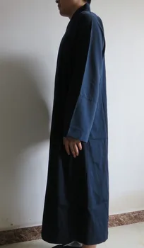 Осень и весна Даосские костюмы Даосская одежда Униформа кунг-фу Халат для боевых искусств темно-серый