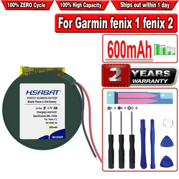 HSABAT 600mAh 361-00061-00 Аккумулятор для Garmin fenix 1 fenix 2 FENIX1 FENIX2 GPS Watch Модель PD3555W