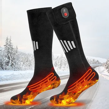 Зимние носки с подогревом снега с аккумулятором Носки с подогревом Зимние носки для лыж с подогревом снега Носки с функцией подогрева Простота в использовании