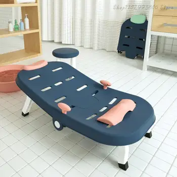 Портативный складной стул для шампуня Детская кровать для мытья волос Стул для шампуня Артефакт Дом Fotel Fryzjerski Мебель для салона
