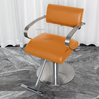Современные парикмахерские кресла Парикмахерское кресло Парикмахерское кресло Высококлассная удобная мебель для салона Простые профессиональные парикмахерские кресла с откидной спинкой